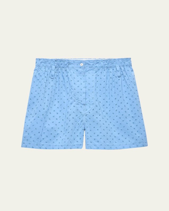 Floral Eyelet Poplin Shorts